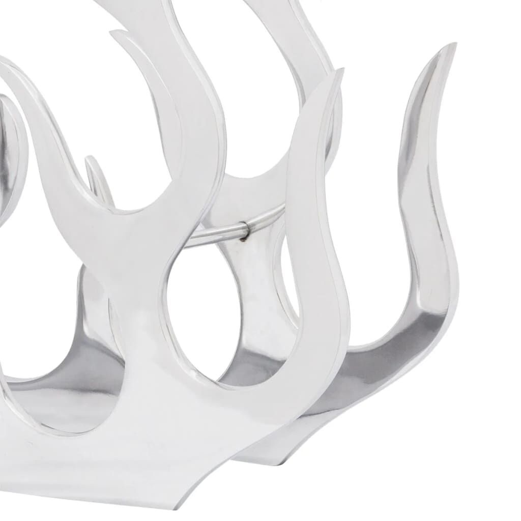 vidaXL Wijnrek Aluminium - Zilver - 35% Korting