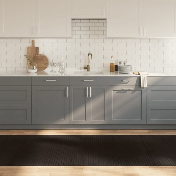 vidaXL Vloerkleed Bamboe 100x300 cm Donkerbruin - 35% Korting!