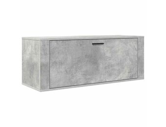 vidaXL Wandschoenenkast Betongrijs - 55% Korting!