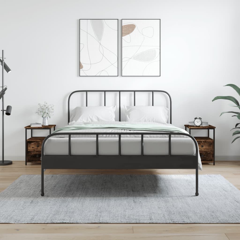 vidaXL Nachtkastjes 2 stuks bewerkt hout - 55% Korting!