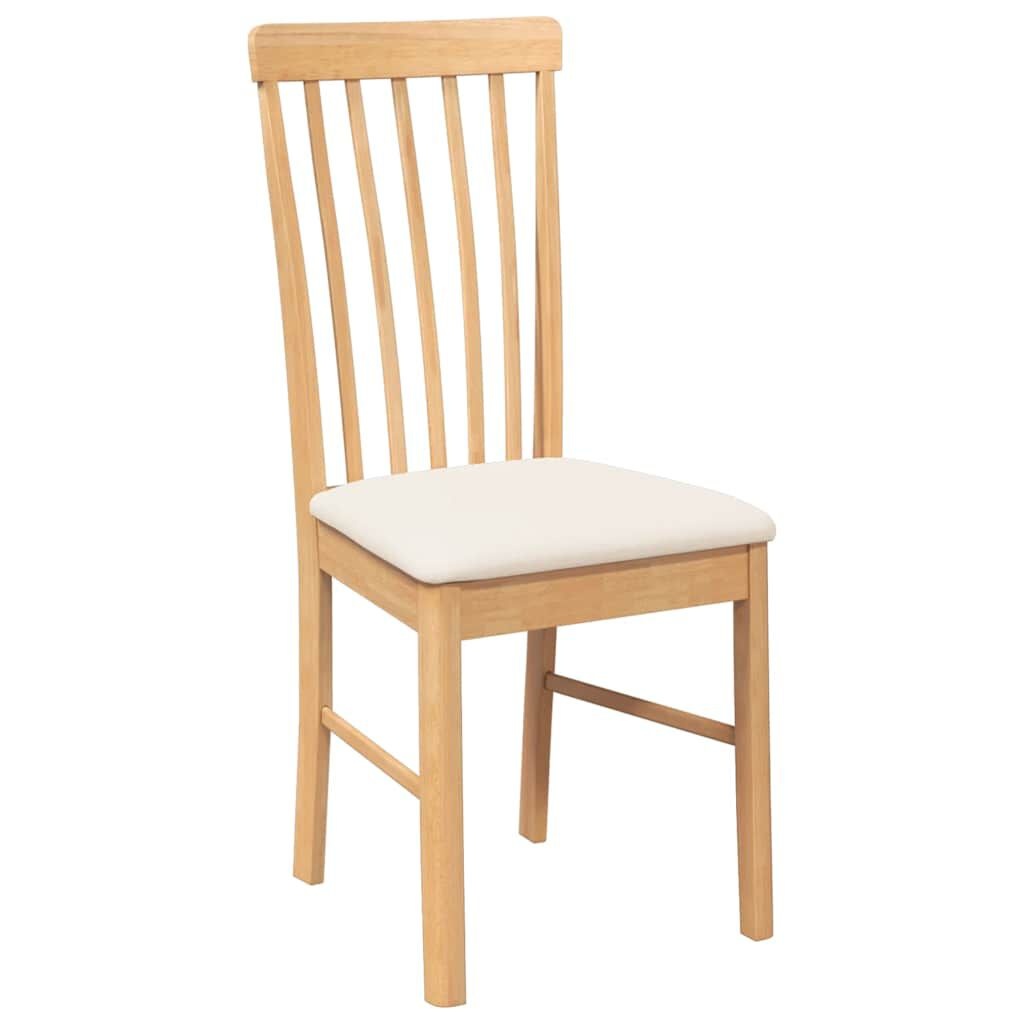 vidaXL Eetkamerstoelen met kussens - 2 stuks, massief rubberhout (55% korting)