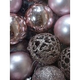 vidaXL Kerstbal Set met 300 LED 120 Stuks Roze - 60% Korting!