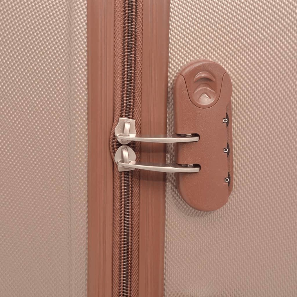 VidaXL Harde Rolkoffer Set Champagne - 60% Korting