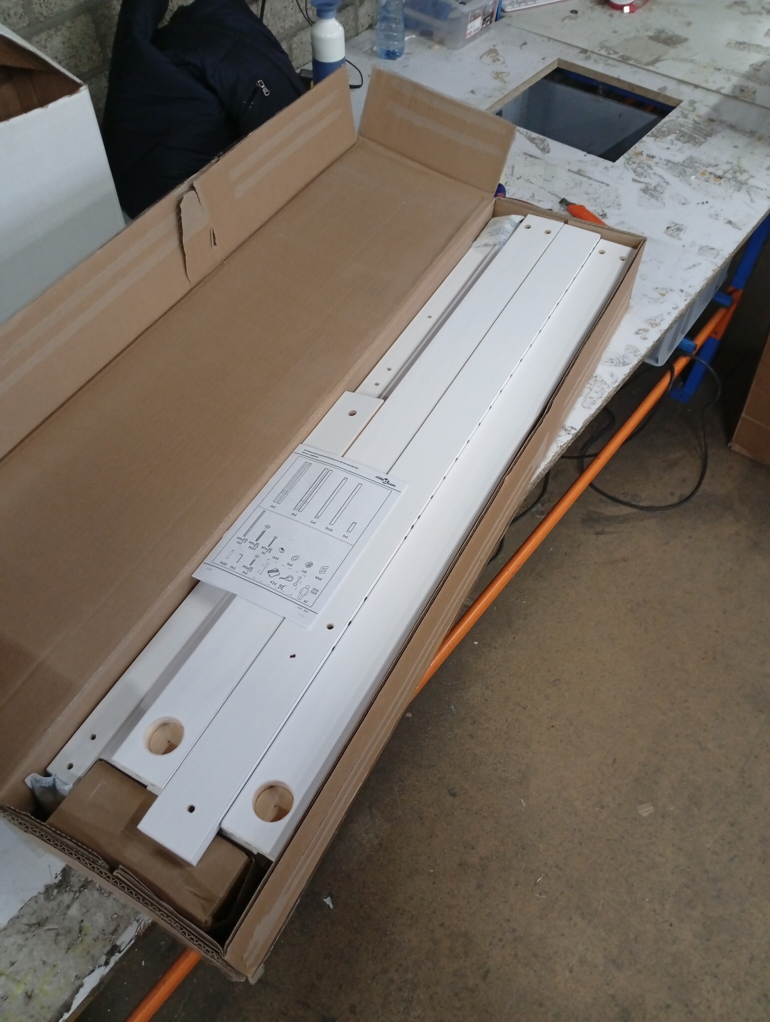 vidaXL Hoofdbord Grenenhout Wit (206x4x100 cm) - 55% Korting