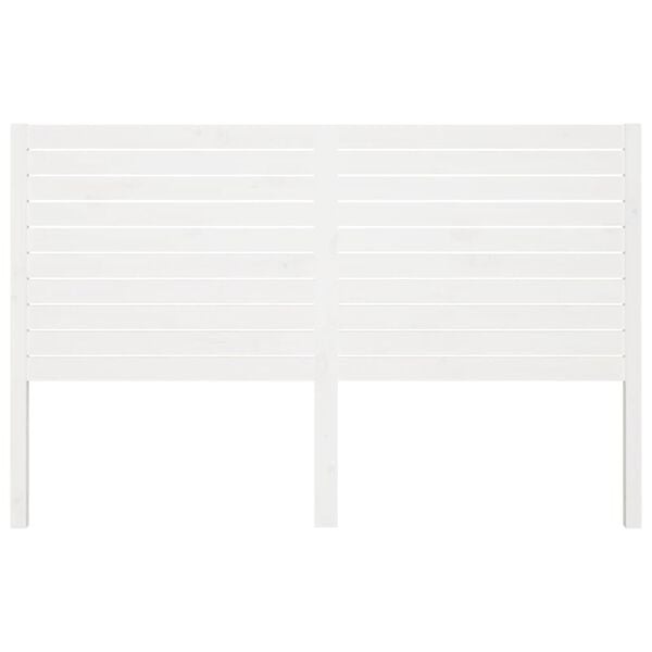 vidaXL Hoofdbord Grenenhout Wit (206x4x100 cm) - 55% Korting