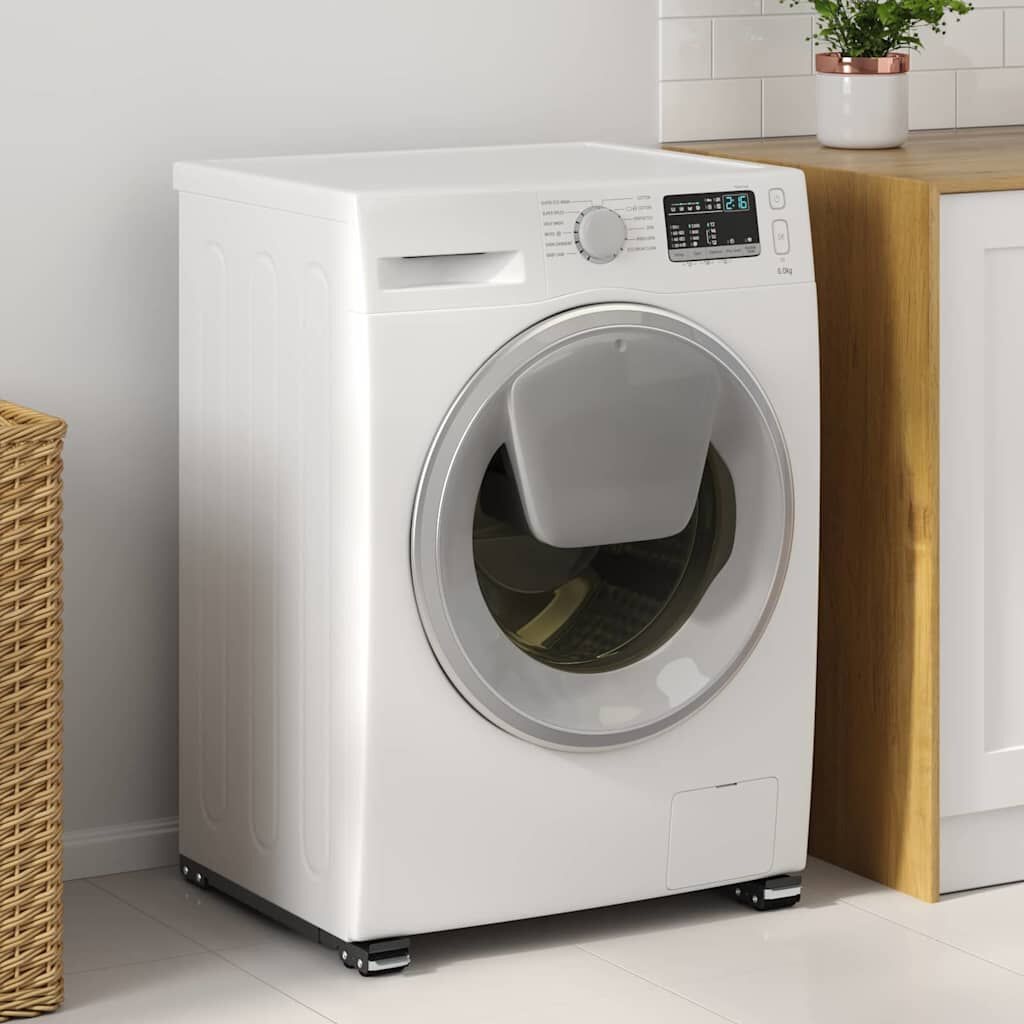 vidaXL Wasmachinesokkel (2 stuks) Zwart - 35% Korting!