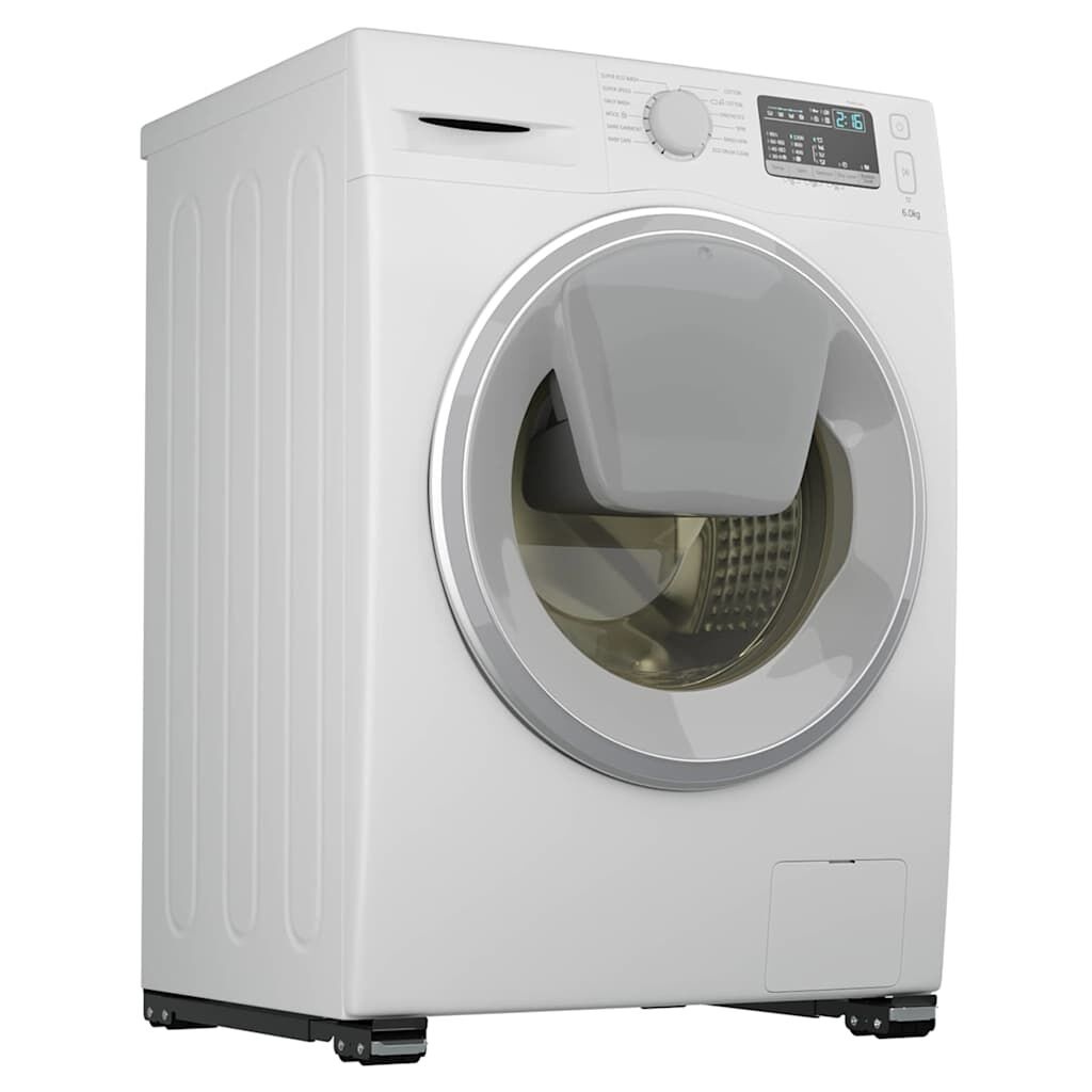 vidaXL Wasmachinesokkel (2 stuks) Zwart - 35% Korting!