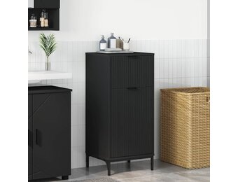 VidaXL Badkamerkast Zwart - 39.5x36x88 cm - 55% Korting!