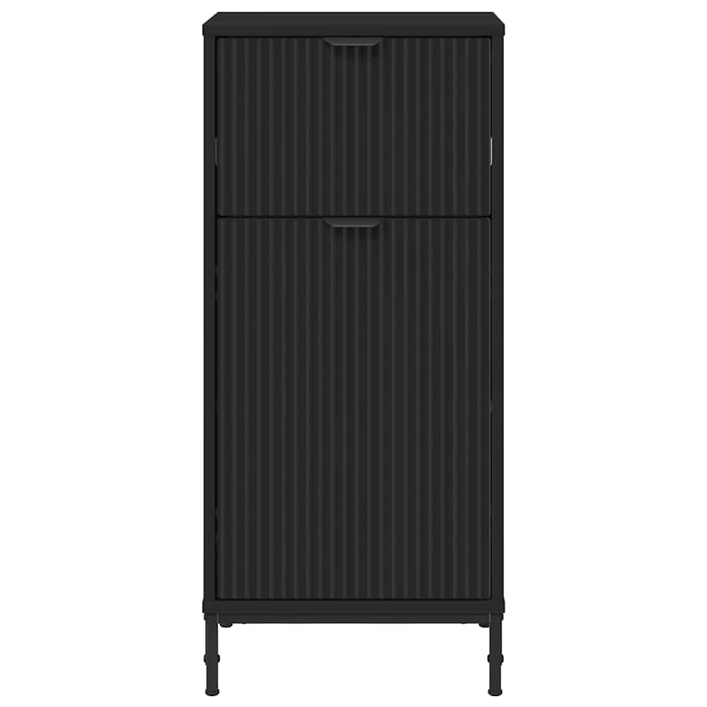 VidaXL Badkamerkast Zwart - 39.5x36x88 cm - 55% Korting!