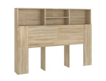 vidaXL Hoofdbordkast 140cm Sonoma Eiken - 35% Korting!