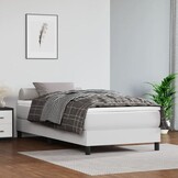 vidaXL Bedframe Kunstleer Wit 90x190 cm - 60% Korting!