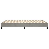 vidaXL Bedframe 140x200 cm Fluweel Lichtgrijs - 55% Korting!