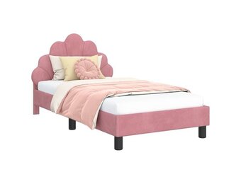 vidaXL Kinderbed Roze Fluweel 80x160 cm - 35% Korting!