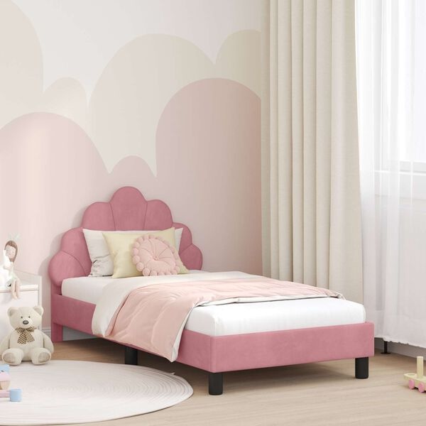 vidaXL Kinderbed Roze Fluweel 80x160 cm - 35% Korting!