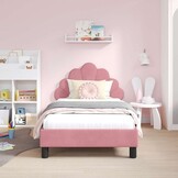 vidaXL Kinderbed Roze Fluweel 80x160 cm - 35% Korting!