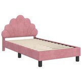 vidaXL Kinderbed Roze Fluweel 80x160 cm - 35% Korting!
