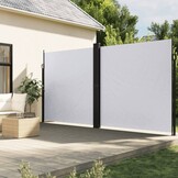 vidaXL Windscherm uittrekbaar 200x600cm Wit - 55% Korting!