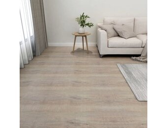 vidaXL PVC Vloerplanken Taupe Zelfklevend - 35% Korting
