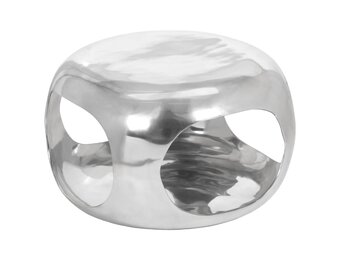 vidaXL Salontafel Zilver Aluminium (50x50x30 cm) - 35% Korting