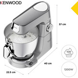 KENWOOD Titanium Chef Baker XL - Robot Pâtissier | 30% Korting!