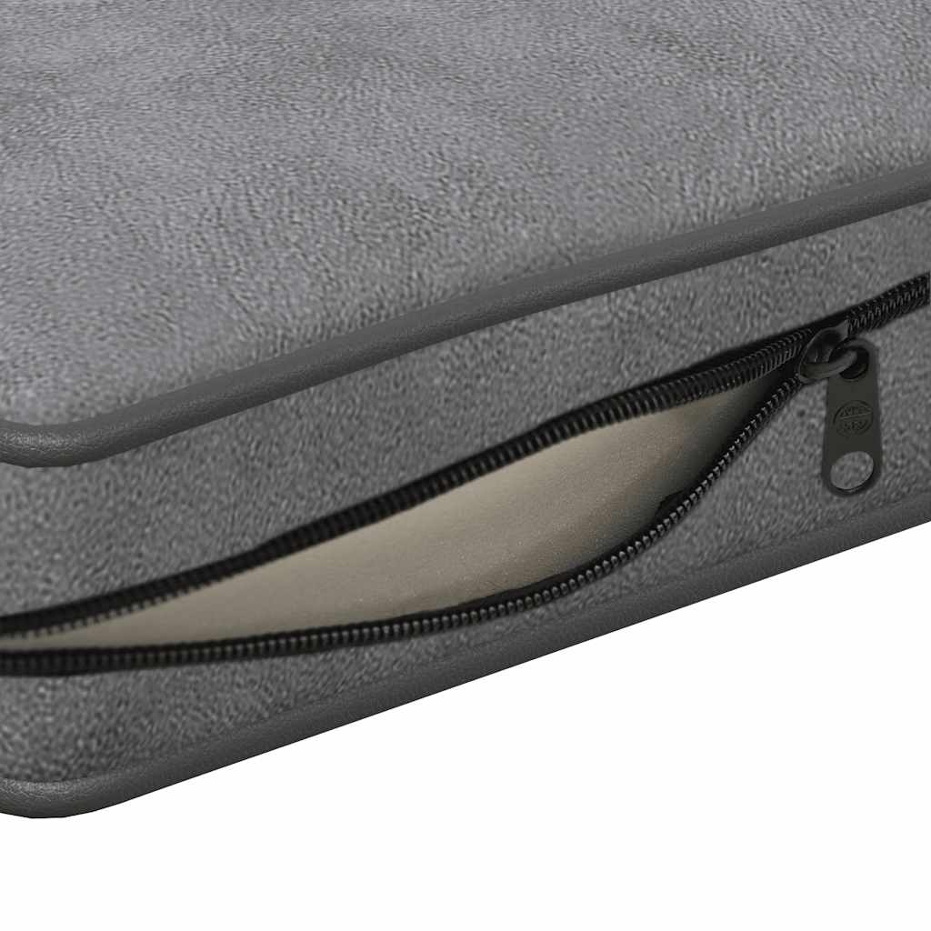 vidaXL Hondenbank 72x45x30 cm - 35% Korting - Donkergrijs Pluche