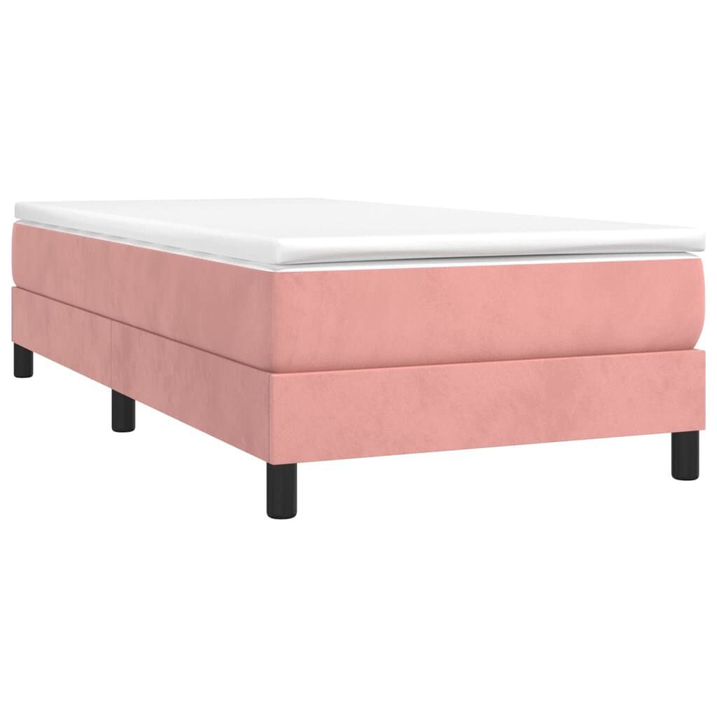 vidaXL Bedframe Fluweel Roze 90x190 cm - Nu met 55% Korting!