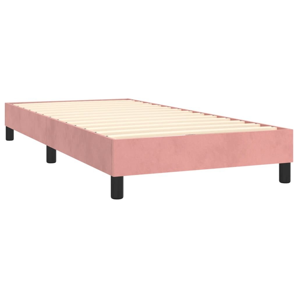 vidaXL Bedframe Fluweel Roze 90x190 cm - Nu met 55% Korting!