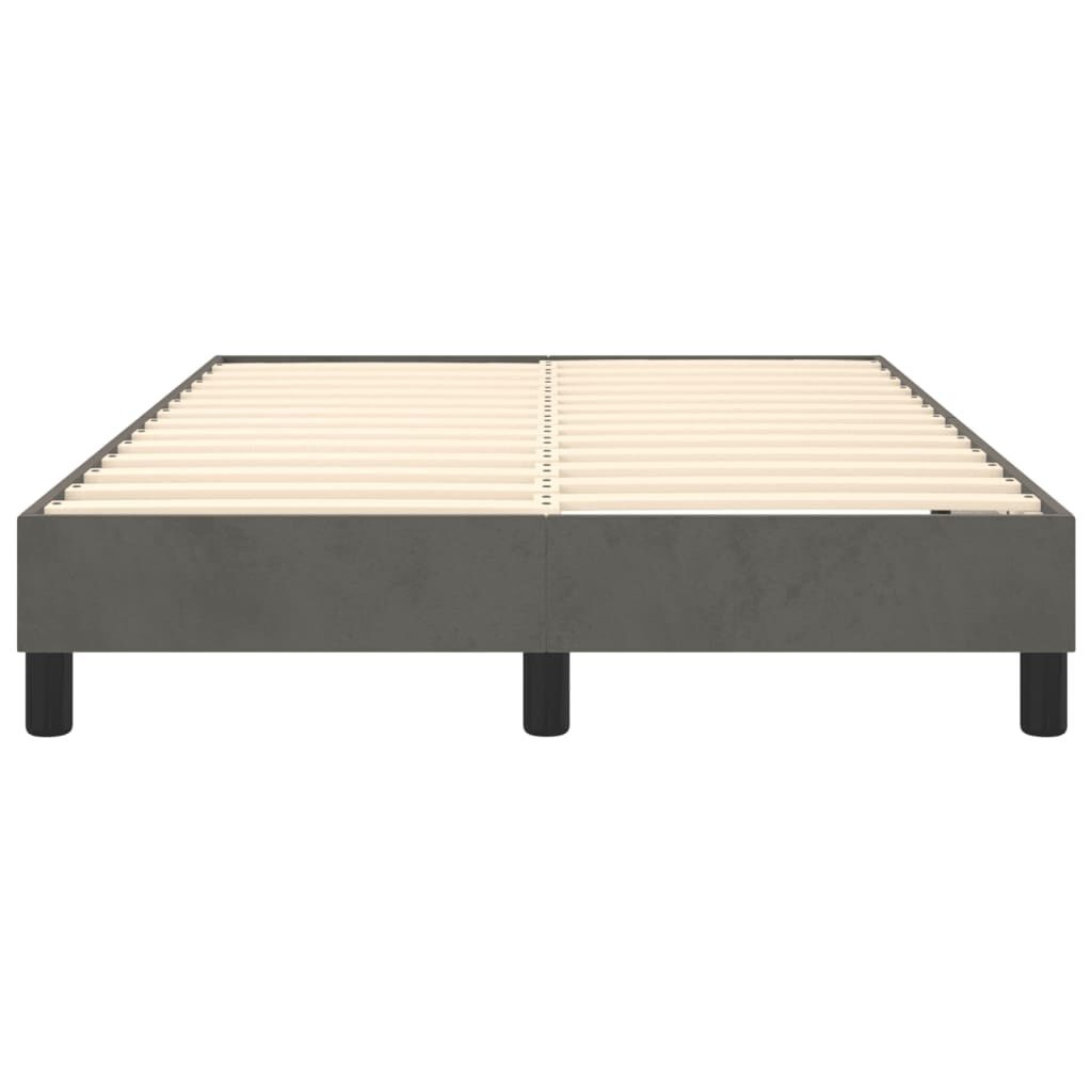 vidaXL Bedframe 120x200 cm Donkergrijs Fluweel - 60% Korting!