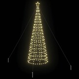 vidaXL Kerstboom LED 400cm Warmwit - 55% Korting!