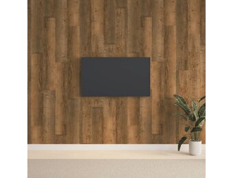 vidaXL Wandpanelen Houtlook PVC Bruin (2,06m²) - 55% Korting!