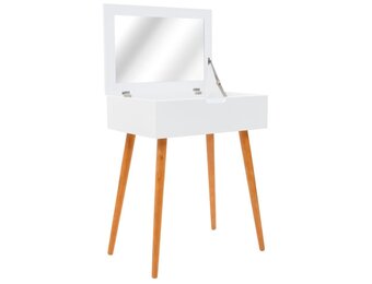 vidaXL Kaptafel met Spiegel - 60x40x75 cm MDF - 35% Korting