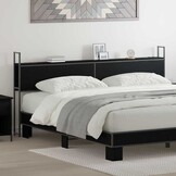 vidaXL Bergend Hoofdeinde met Oplaadstation Zwart eiken - Nu met 30% Korting!