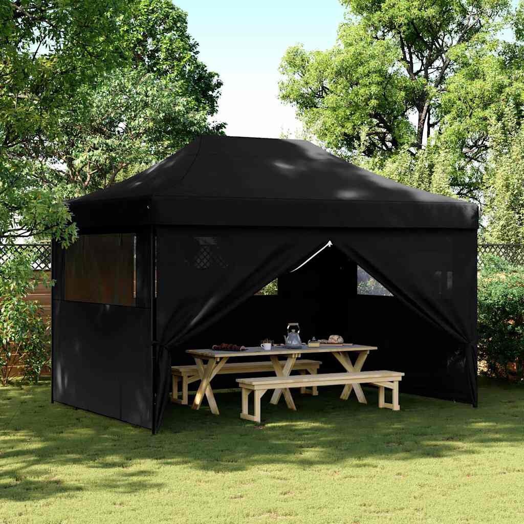 vidaXL Partytent Inklapbaar 4x2.8m Zwart - 55% Korting!