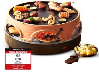 Emerio Pizzarette 3-in-1: Pizza, Raclette & Grill met 35% Korting!