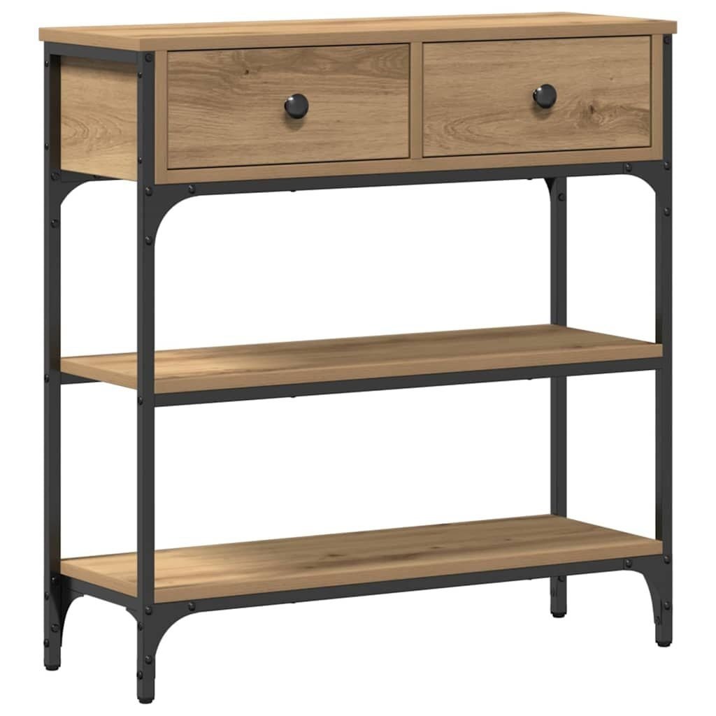 vidaXL Console Tafel eikenkleurig (72,5x25x75cm) - Nu 55% Korting!