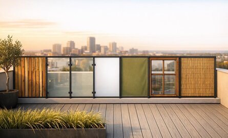 Balkon afschermen tegen wind: de beste opties op een rij