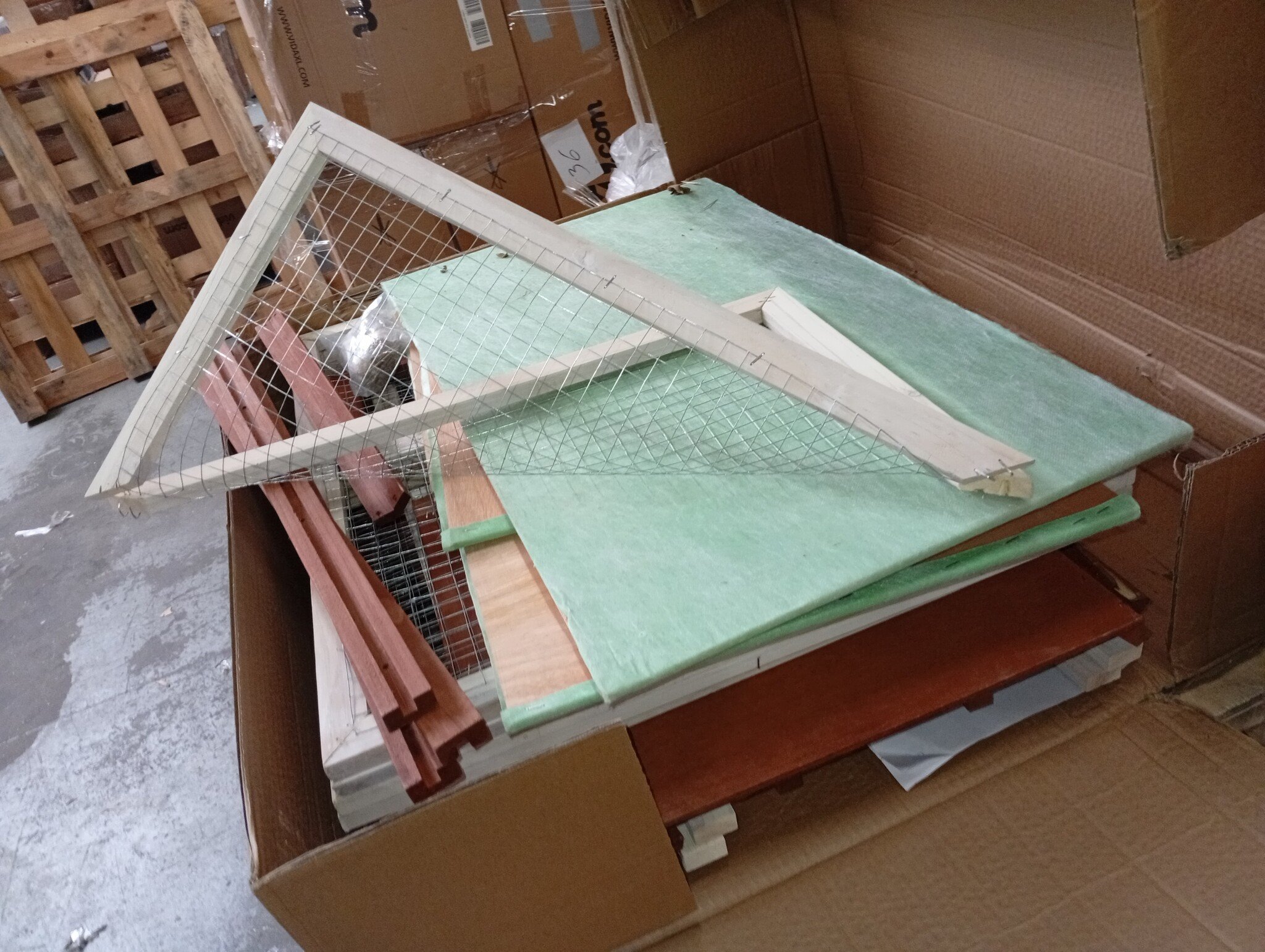 vidaXL Konijnenhok Groot (204cm) - 60% Korting!