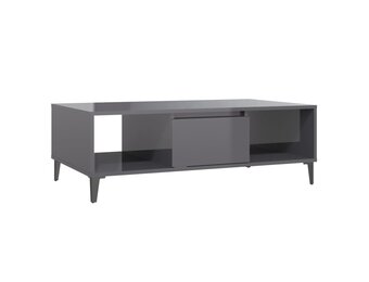 vidaXL Salontafel Hoogglans Grijs | 73% Korting | Industrieel Design