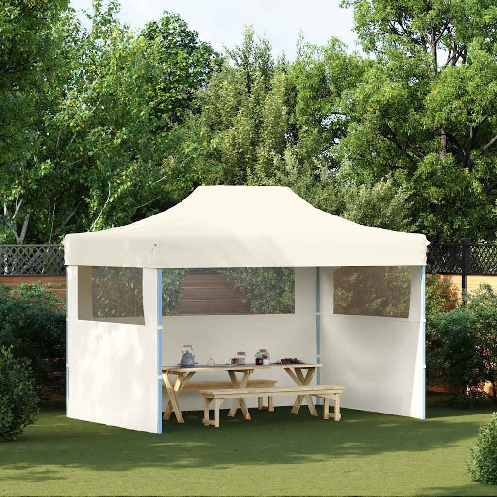VidaXL Partytent 3x4m Crème - 55% Korting! Inklapbaar met Zijwanden