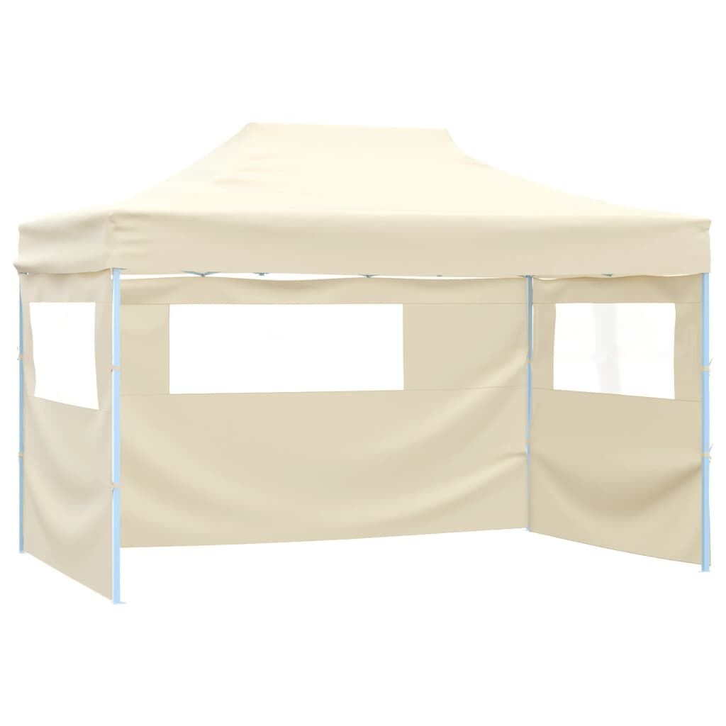 VidaXL Partytent 3x4m Crème - 55% Korting! Inklapbaar met Zijwanden