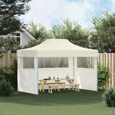VidaXL Partytent 3x4m Crème - 55% Korting! Inklapbaar met Zijwanden
