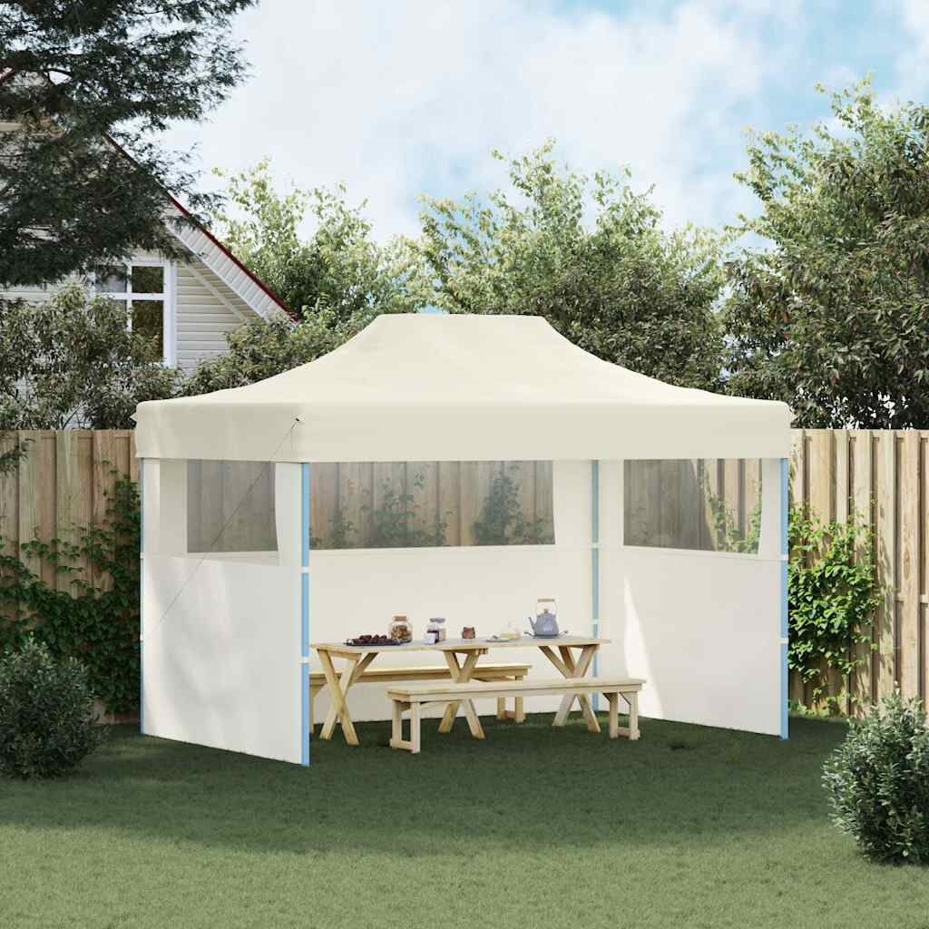 VidaXL Partytent 3x4m Crème - 55% Korting! Inklapbaar met Zijwanden