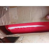 Poduszka na leżak 180x60x4 cm tkanina oxford czerwona