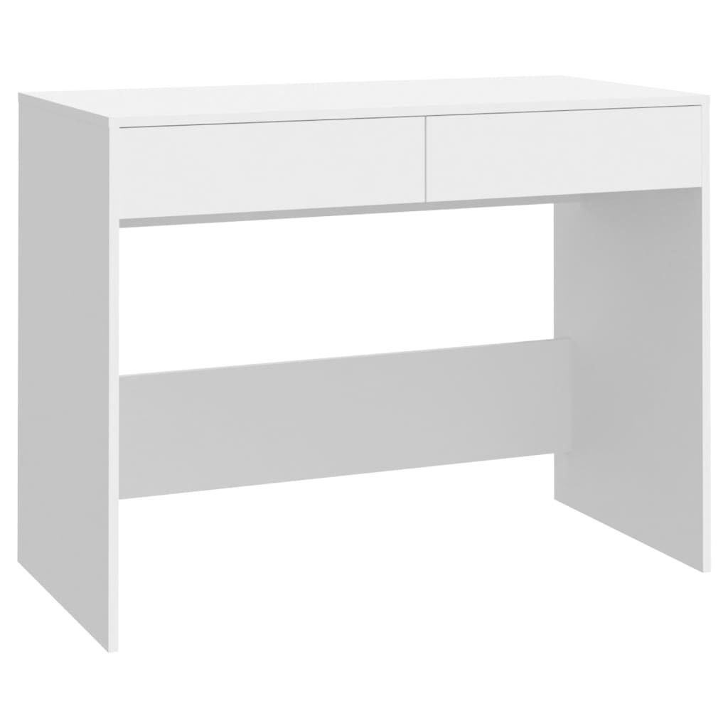 vidaXL Bureau met 60% korting: 101x50x76,5 cm bewerkt hout wit