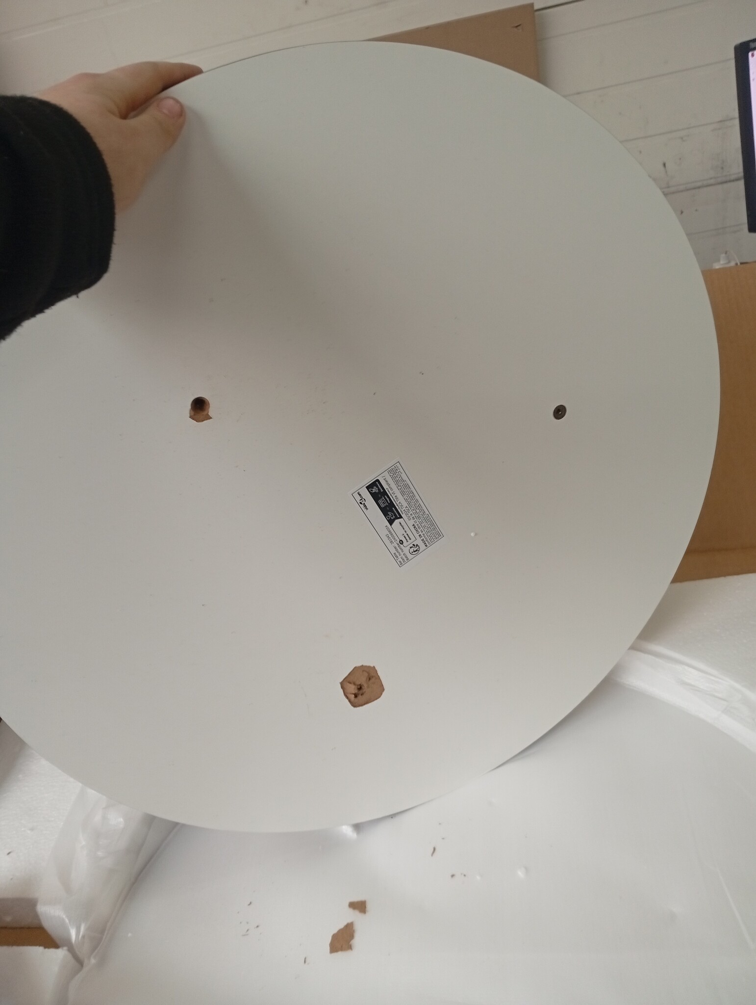 vidaXL Bartafel 60x107,5 cm MDF Zwart - Nu 60% Korting!