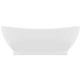 vidaXL Wastafel Ovaal Matwit Keramiek - 62% Korting!