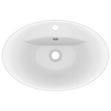 vidaXL Wastafel Ovaal Matwit Keramiek - 62% Korting!