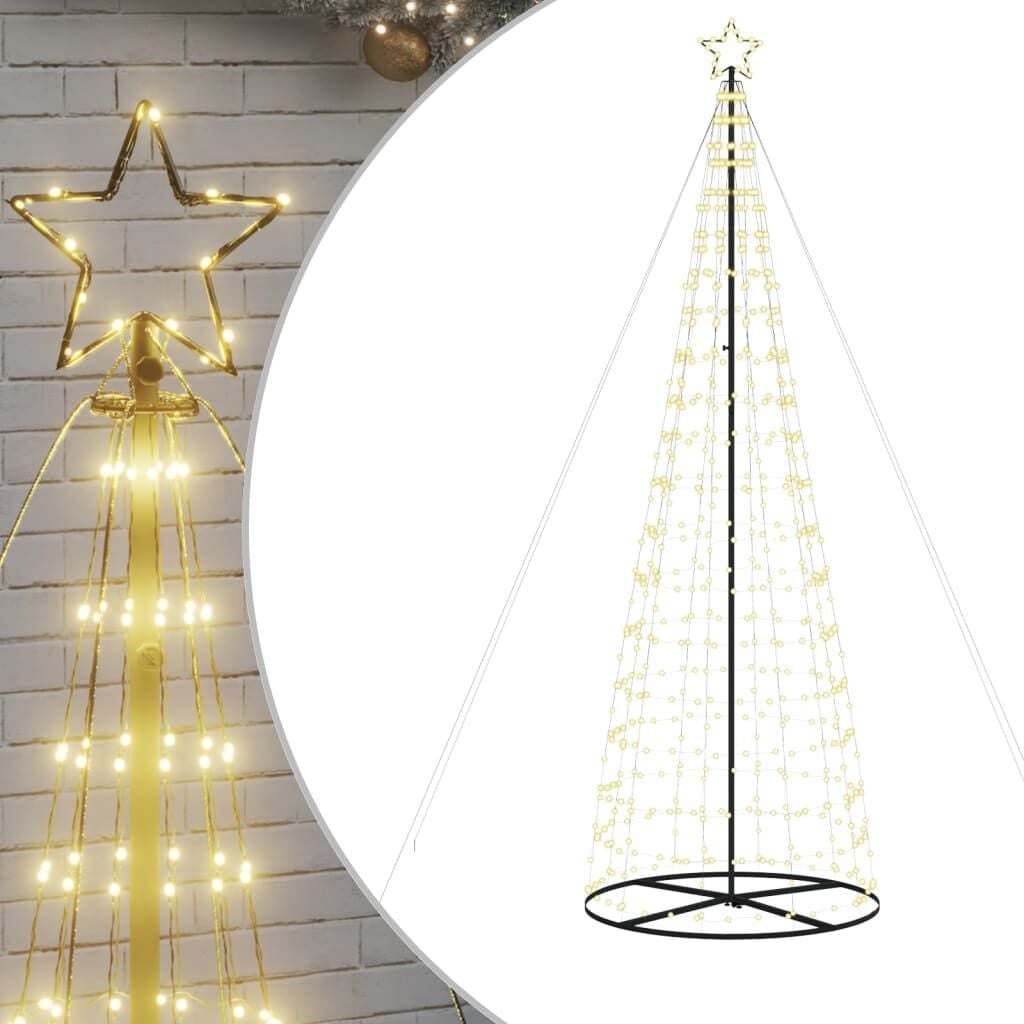 vidaXL Kerstboom 300cm 570 LED's Warm Wit - 65% Korting!