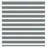 vidaXL Zebra Rolgordijn Donkergrijs (140x100 cm) - 76% Korting!