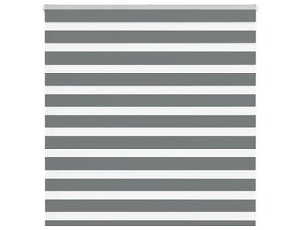 vidaXL Zebra Rolgordijn Donkergrijs (140x100 cm) - 76% Korting!